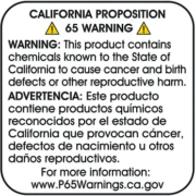prop 65 warning ULINE Canada Prop 65